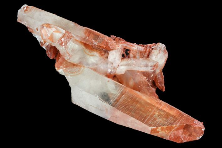 Natural, Red Quartz Crystal Cluster - Morocco #101476